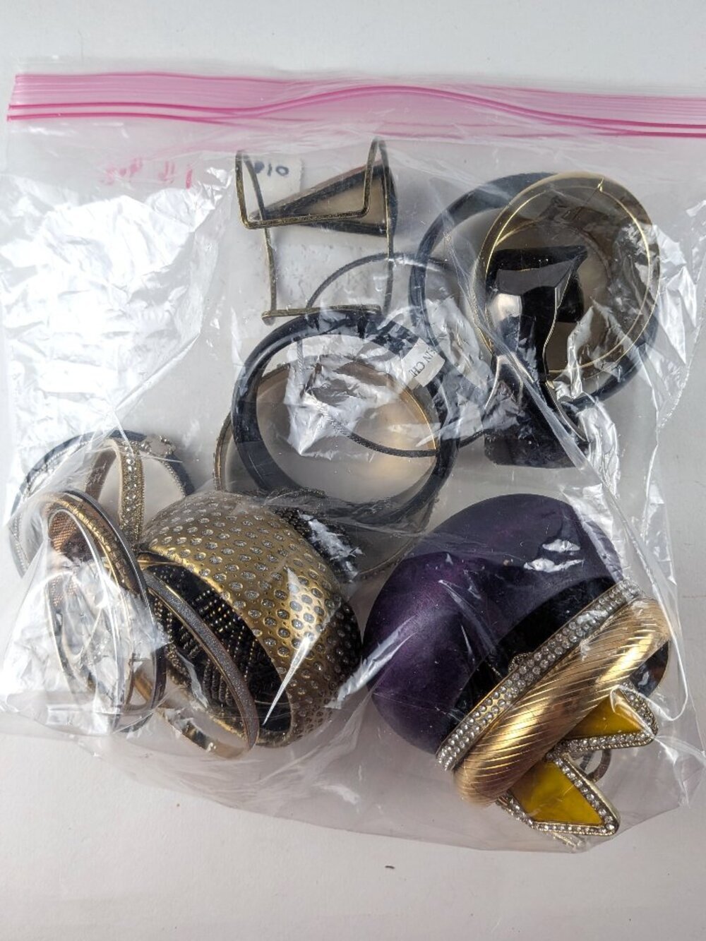 1lb Junk Jewelry Lot #18 - Bracelets & Bangles